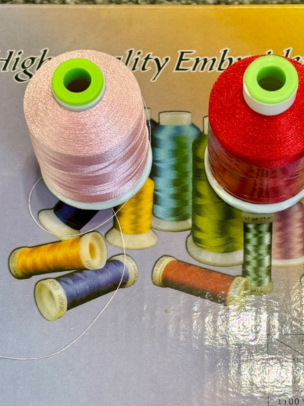 NEW Simthread 40 Colors Polyester Embroidery Machine Thread Kit Plus More - Picture 2 of 6
